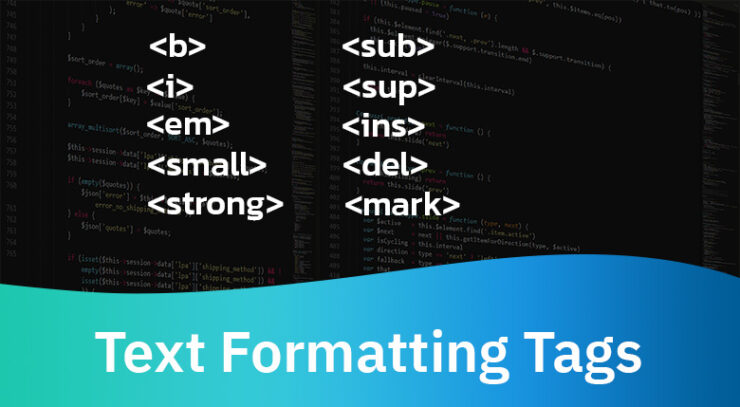 คำสั่ง HTML การจัดรูปแบบข้อความ (Text Formatting)